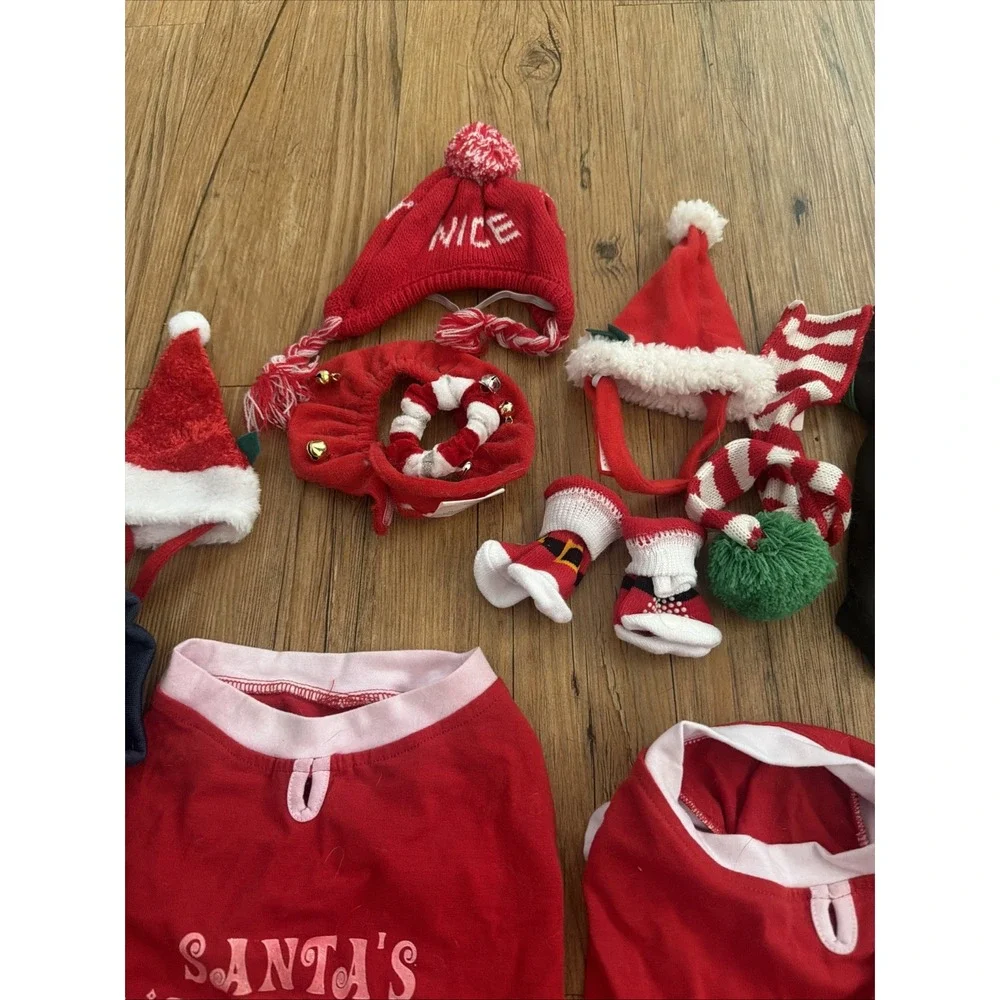 dog clothing lot size medium Christmas Themed Sweaters, Shirts, Hats, Socks